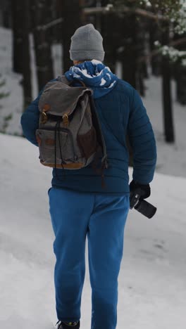 fotógrafo en la nieve