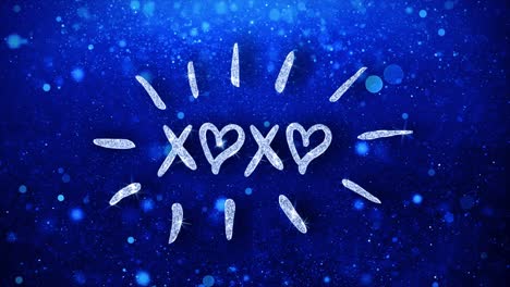 xoxo love sparkle background