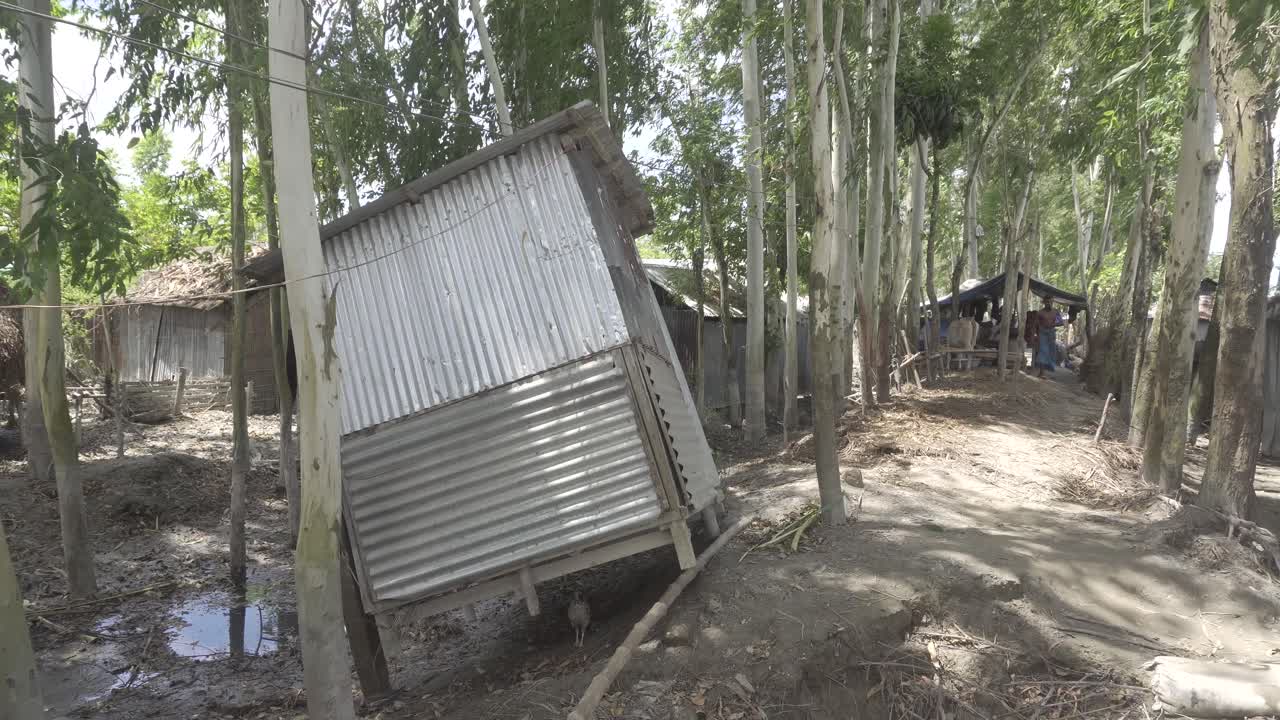 Aftermath of a Flood in a Rural Village