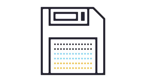 backup data line icon animation