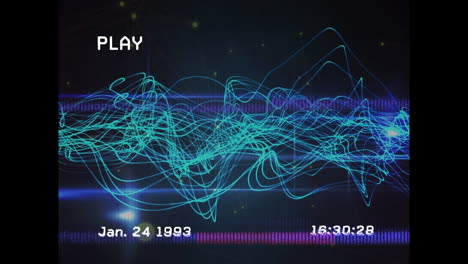 animación de la interferencia sobre las huellas luminosas