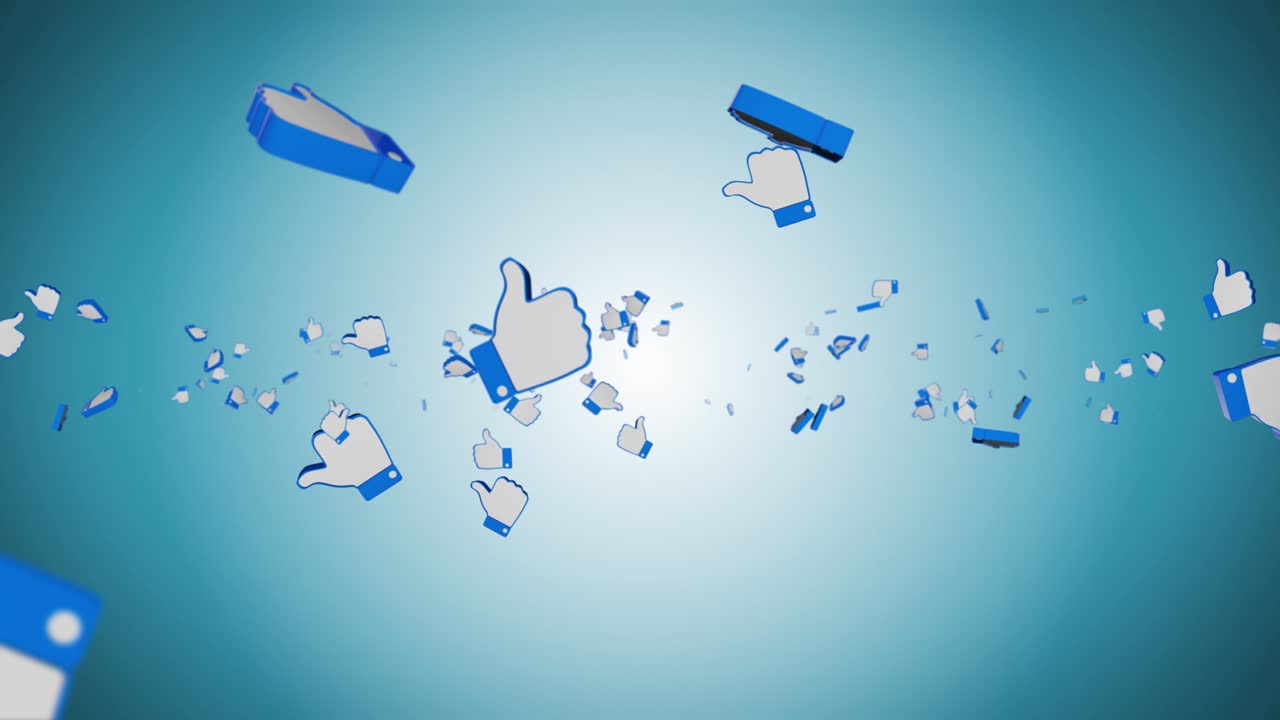 Thumbs up and stars rate on video chroma key positive thumb up positive reaction concept thumbs up