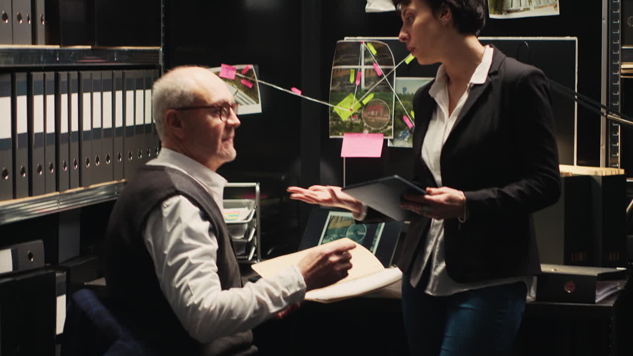 Detectives Working on a Case