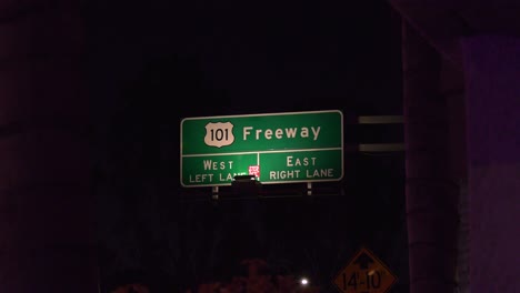 101 freeway sign in los angeles