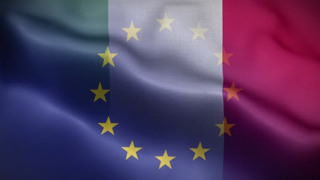eu italy flag loop background 4k