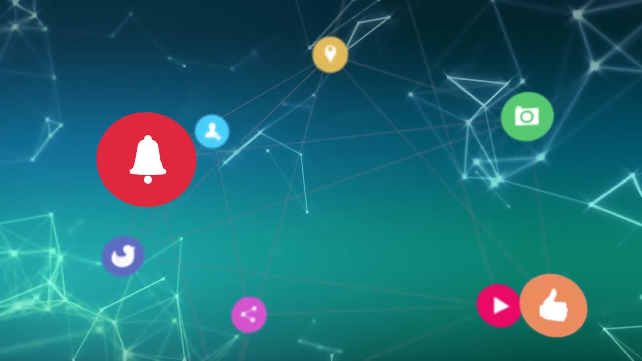 접속된 아이콘을 접속된 점 위에 접속된 아이콘을 접속한 아이콘을 접속한 아이콘의 애니메이션