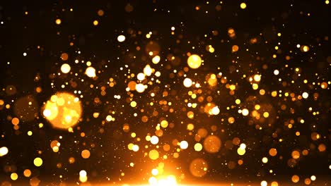 fondo festivo de brillo de bokeh dorado. video con capacidad de bucle de 4k