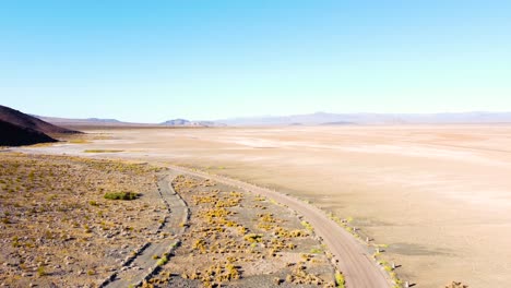 nevada desert sunny summer day drone