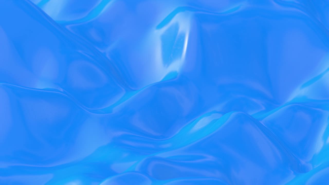 fondo de ondas de superficie líquida de plástico azul recubierto brillante que se derrite