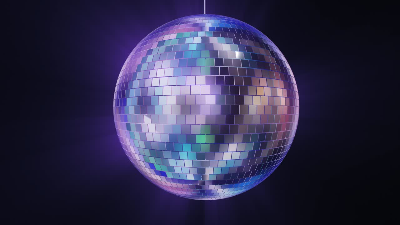 Animazione di sfondo con palla da discoteca.