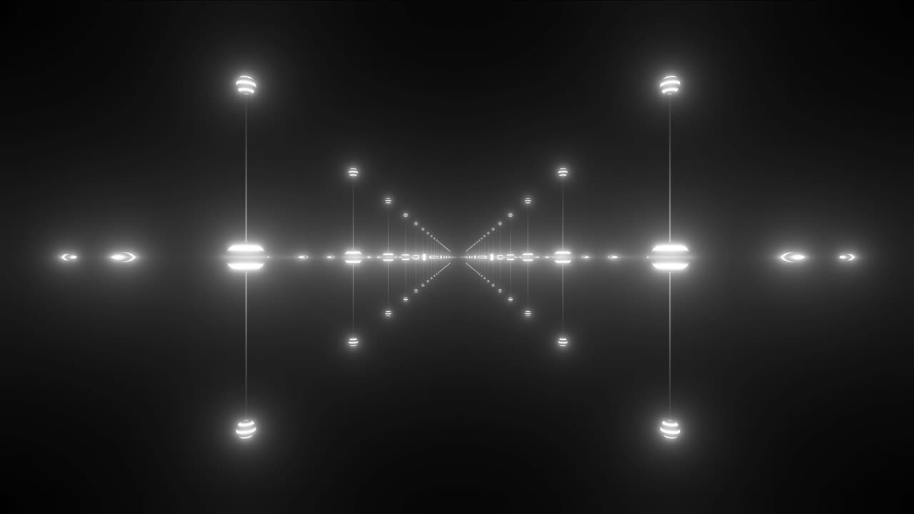 Abstract Glowing Tunnel Visual