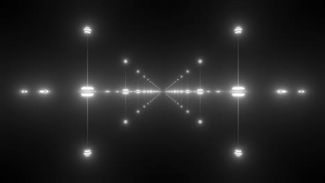 abstract glowing tunnel visual