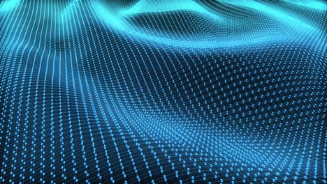 abstract 3d technology background waving, seamless looping
