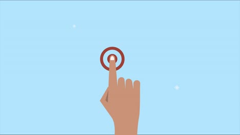 finger hand human touching animation