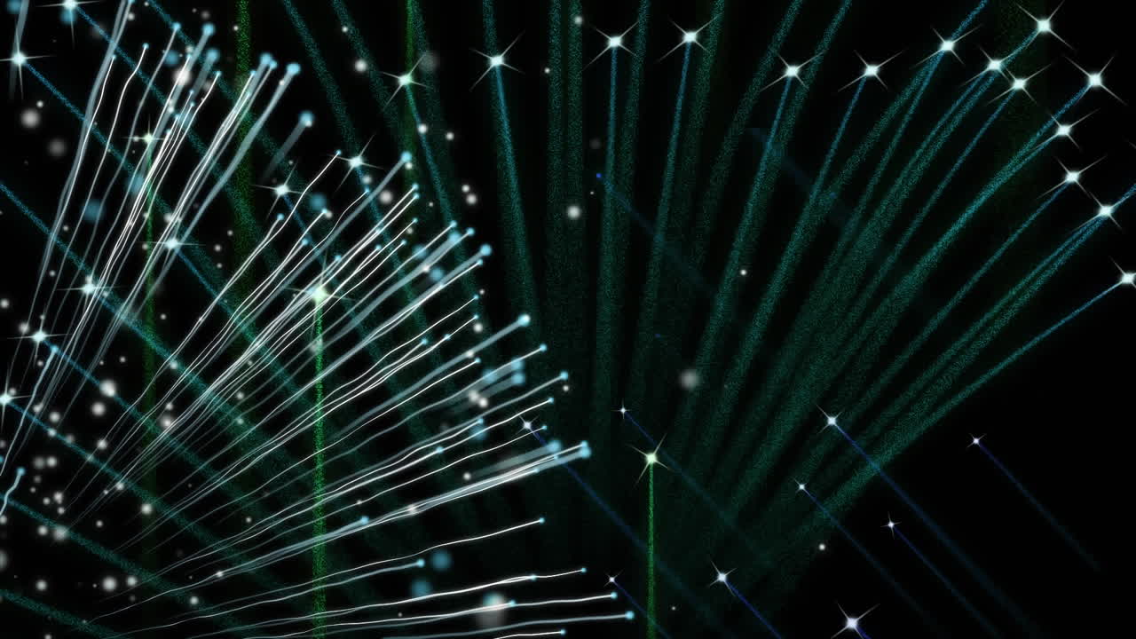 animación de fuegos artificiales sobre fondo negro