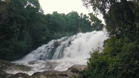 powerful waterfall in northern thailand