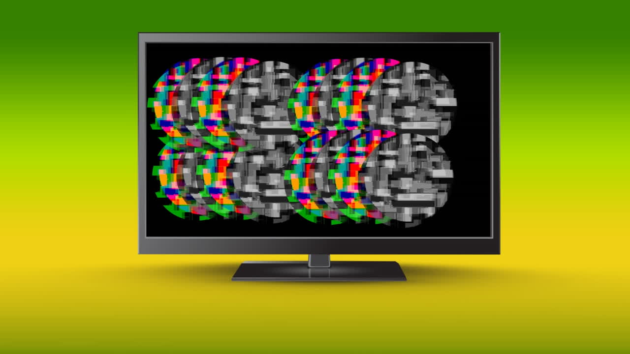 다채로운 정적과 함께 lcd 화면