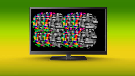 pantalla lcd con estática de colores