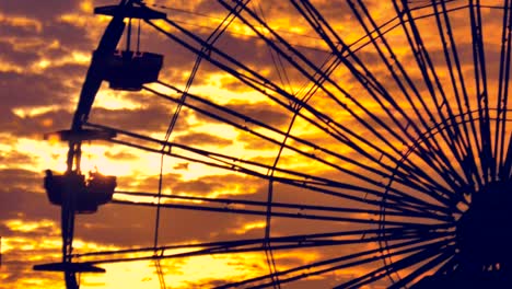 ferris wheel at sunset