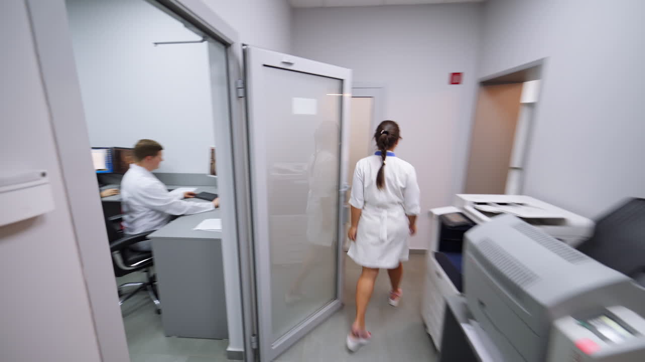 Medical Staff Working in Radiology Department