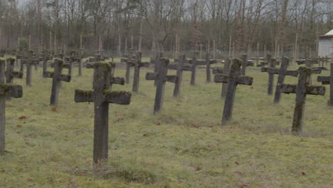 overview of old and abandoned cemetery