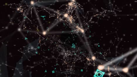 animación del procesamiento de datos sobre el procesamiento de datos
