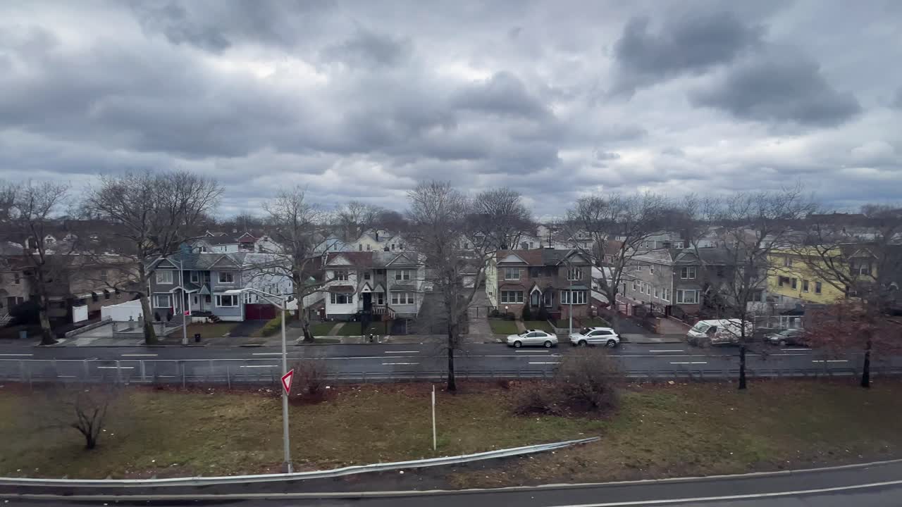 겨울 에 브루클린 의 다양한 동네 들 의 느린 동작 촬영