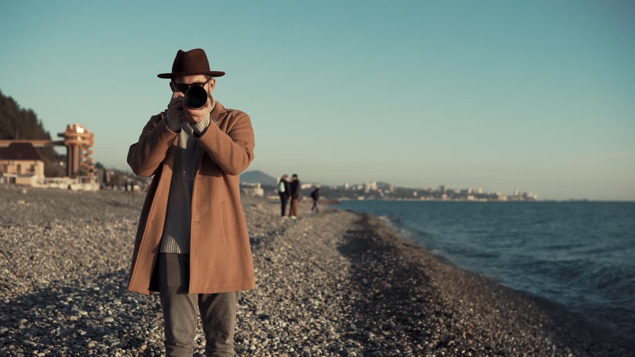 fotógrafo en la playa