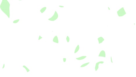 abstract animation of green moving shapes on white background. seamless loop animated background, wallpaper.