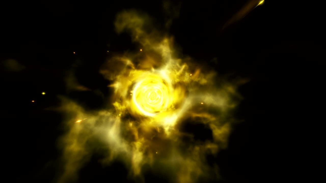 un bucle sin fisuras de viaje interestelar a través de un agujero de gusano azul lleno de estrellas brillantes. deformación abstracta en el túnel hiperespacial de ciencia ficción. animación 3d realista en bucle.