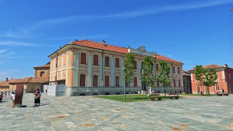 exploring historic architecture in a picturesque italian town