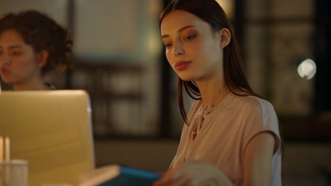 business women working in office