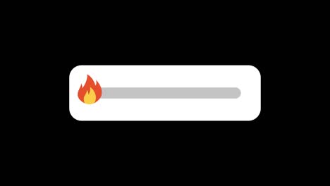 marco de reacción de fuego en animación gráfica en movimiento