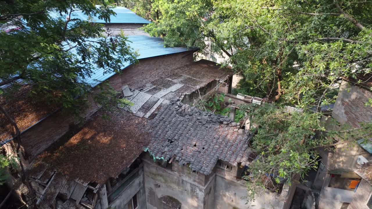 중국의 황량한 마을