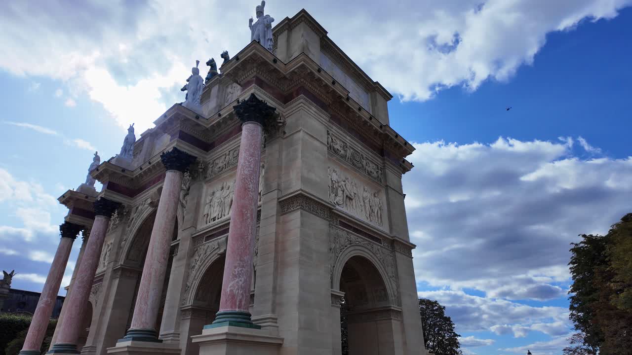 Triumphal Arch of the Carousel Paris France Arc de Triomphe du Carrousel landmark