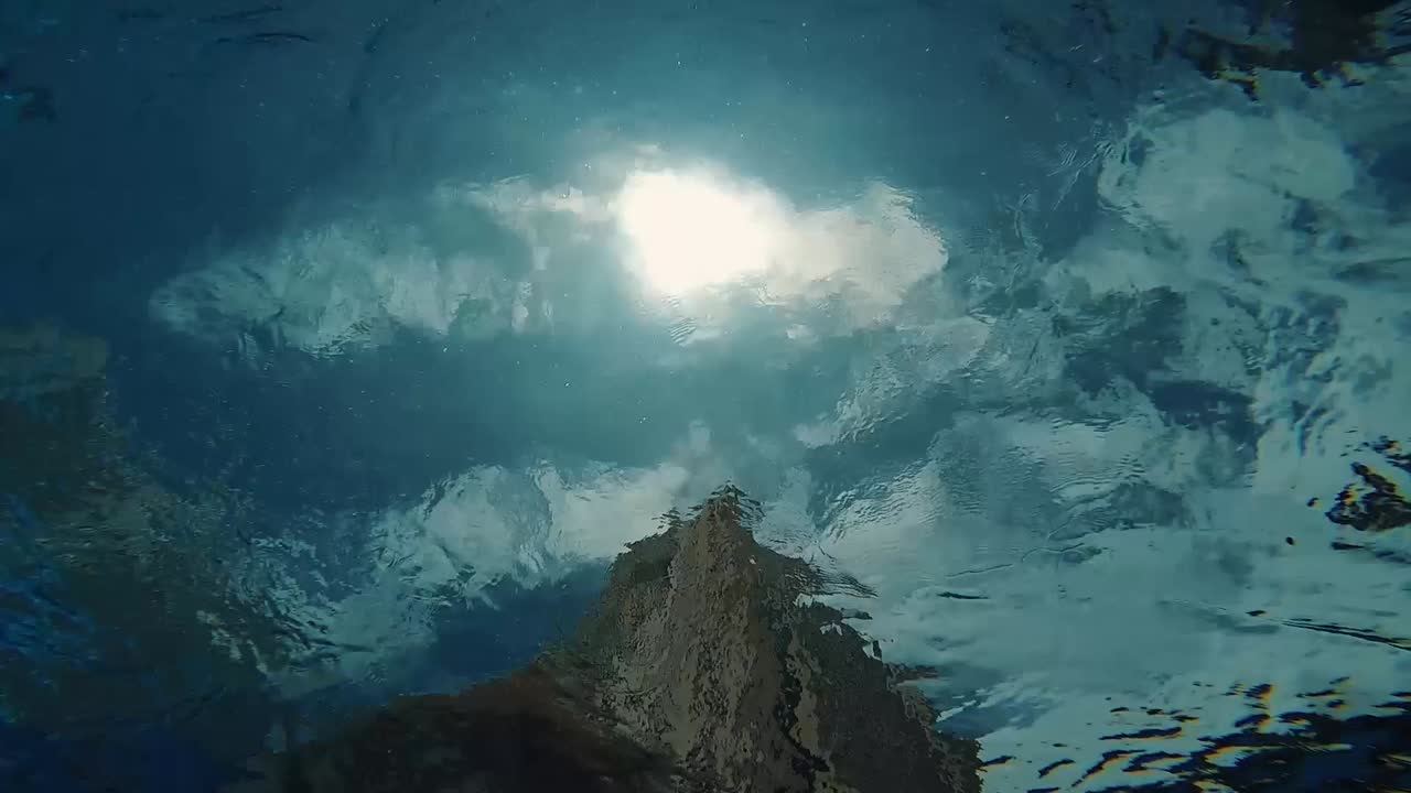 Underwater View of Person Swimming