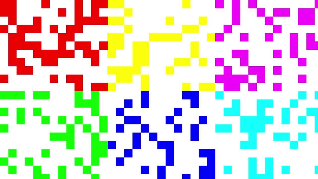 señal de ruido digital multicolor