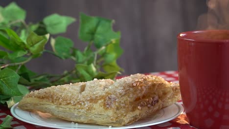 deliciosa rotación de manzana para el desayuno o el postre