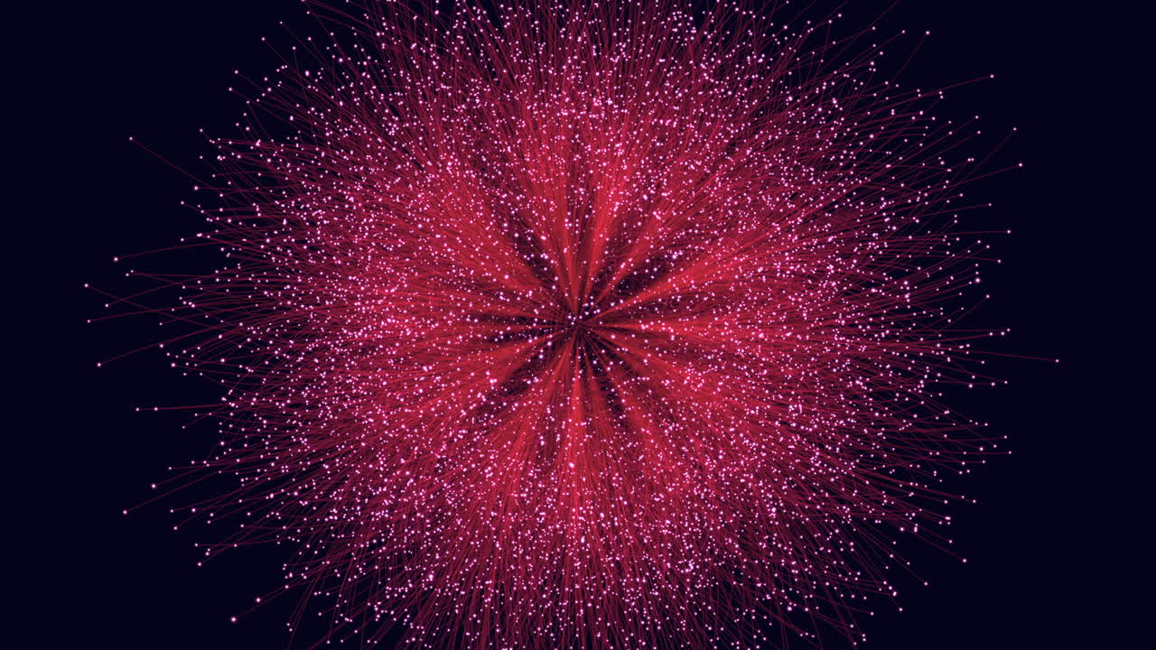 Fiery explosion captivating display of red and white sparks illuminates the night sky