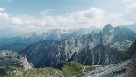 magnificent aerial view of the italian alps, the mountains are perfect