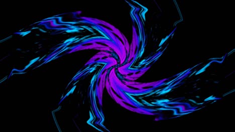 fondo de movimiento de patrón líquido púrpura círculo único hermosas líneas fractales coloridas.