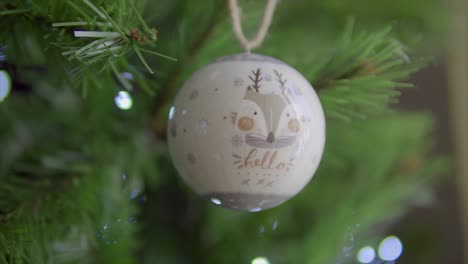 christmas decoration, decorative christmas tree ball, the ball with fagot design, christmas pine