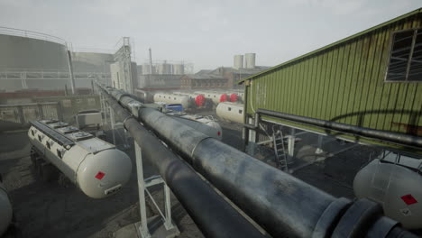 fuel storage tank and bulk truck