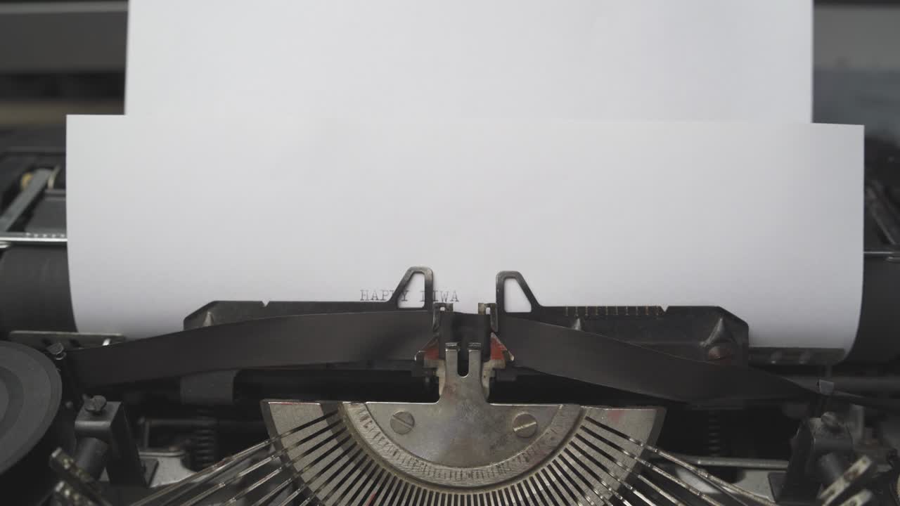 happy diwali wishes retro typewriter