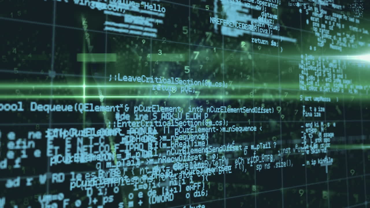 Animation of data processing over grid