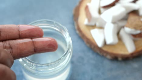 coconut water and coconut oil