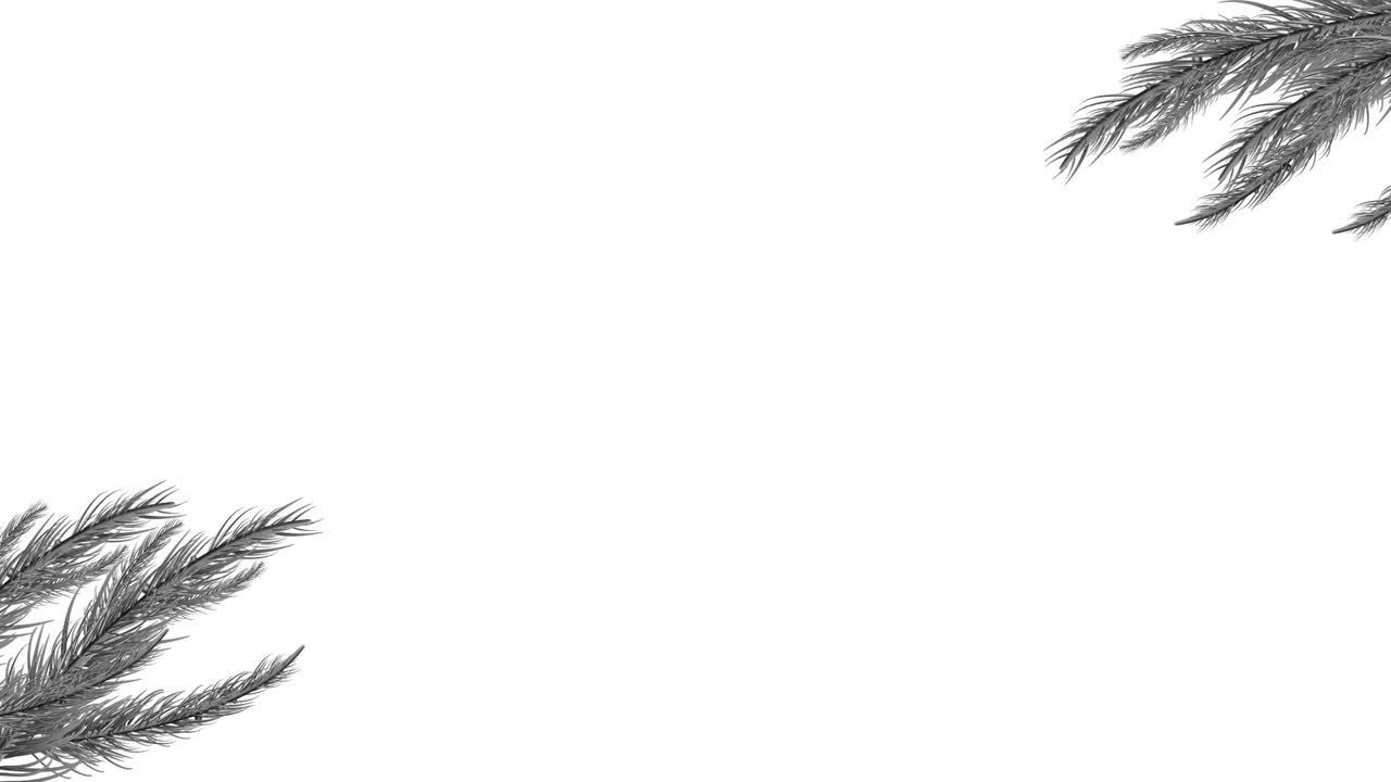 ho, ho, ho texto con bolas de navidad contra un fondo blanco