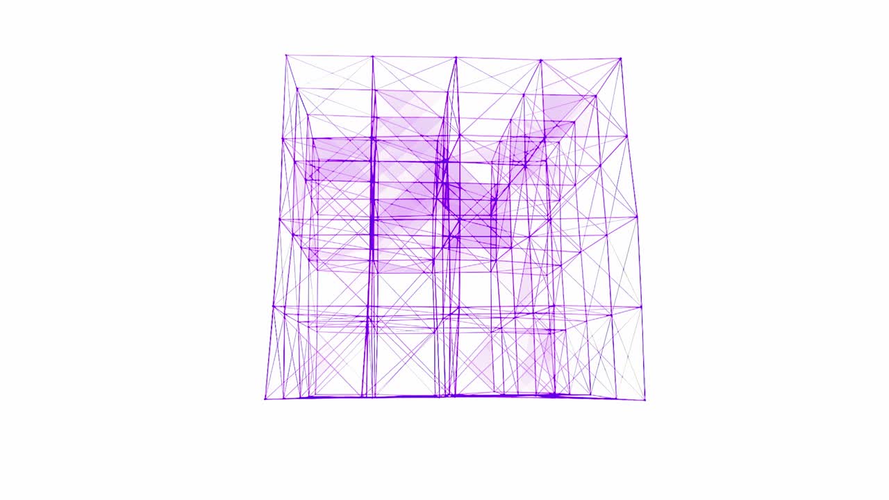 diseño abstracto de wireframe 3d