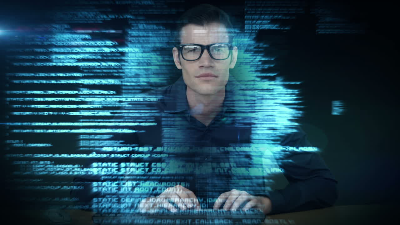 A man using a new interface in the future