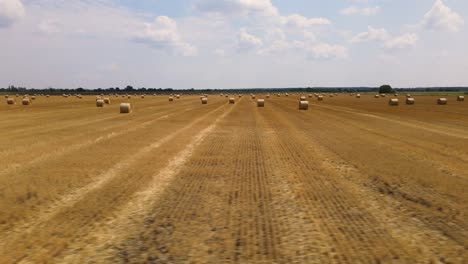 Amplia-Toma-De-Camiones-Con-Tierras-De-Cultivo-Cosechadas